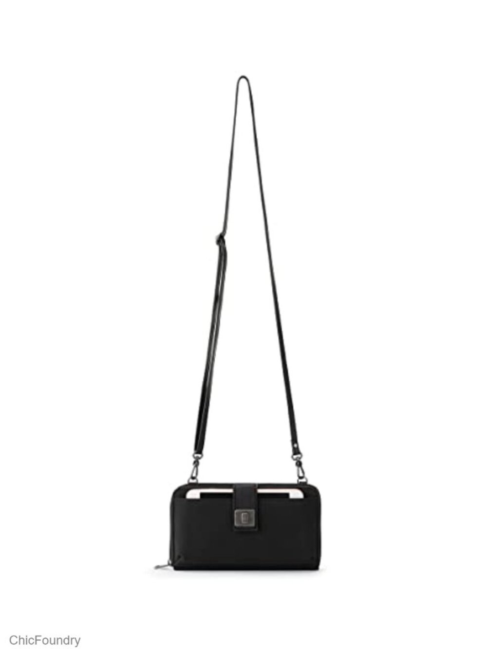 Recycled Vegan Leather Smartphone Crossbody Bag Wristlet Wallet